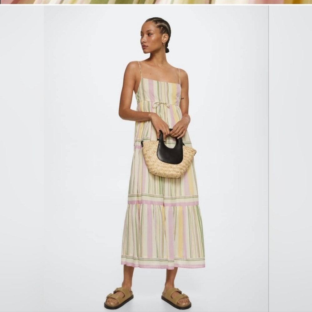 Mango striped dress size M